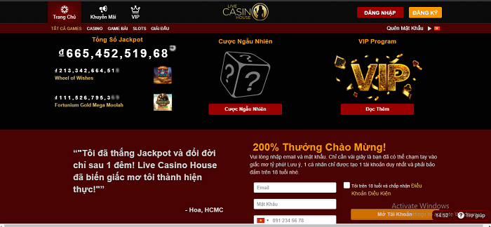 Link tải Live Casino House điện thoại