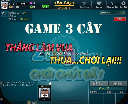 Luật chơi Ba Cây chế độ Online