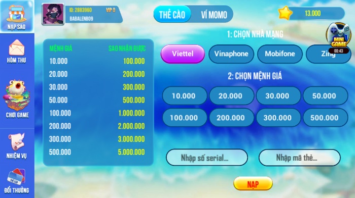 Sản phẩm Mini Game