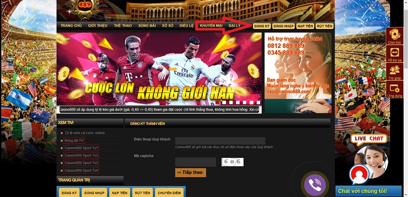 Sự uy tín của game bài Casino889